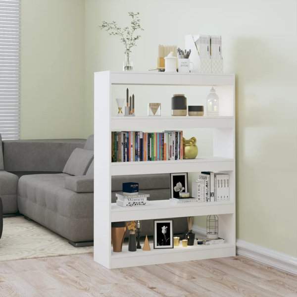 White bookcase store 100cm wide